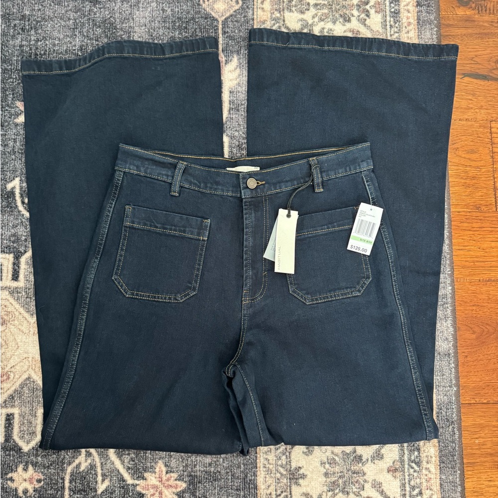 BNWT Habitual Dark Wide- Leg Dark Blue Denim Jeans